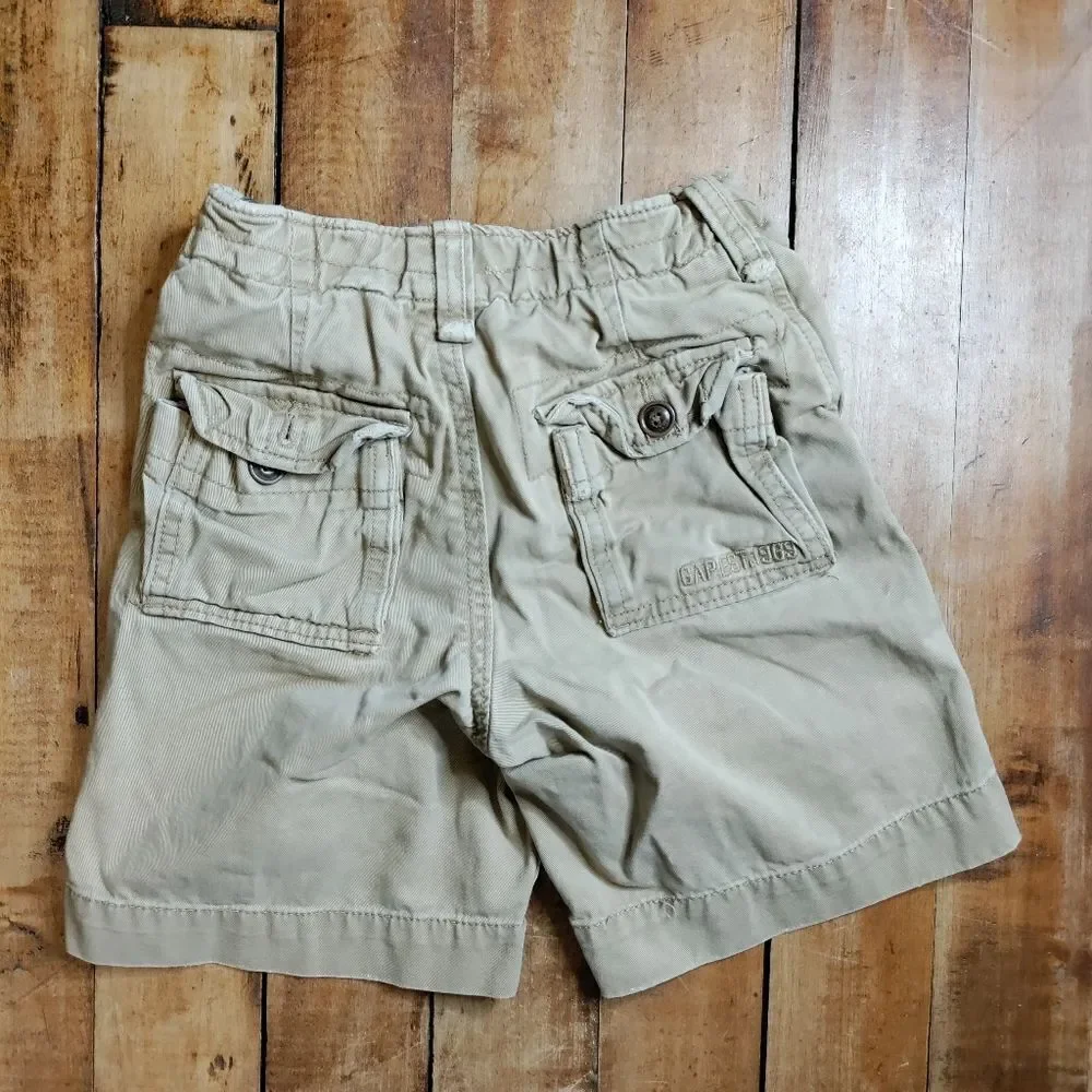 Gap size 5 boys Khaki cargo shorts cotton spring Easter summer utility shorts